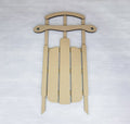 3D Antique Christmas Sled Door Hanger Unfinished