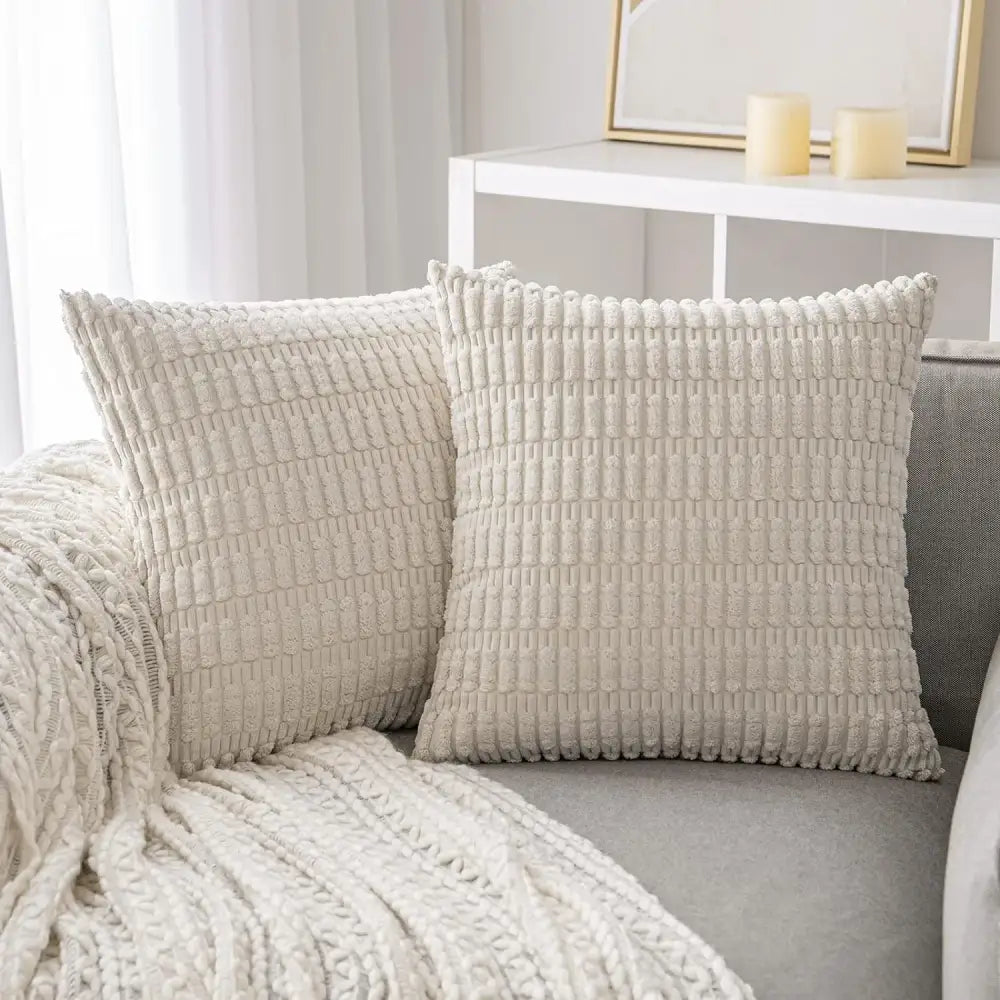 Sage green ribbed corduroy throw pillow cover living room decor