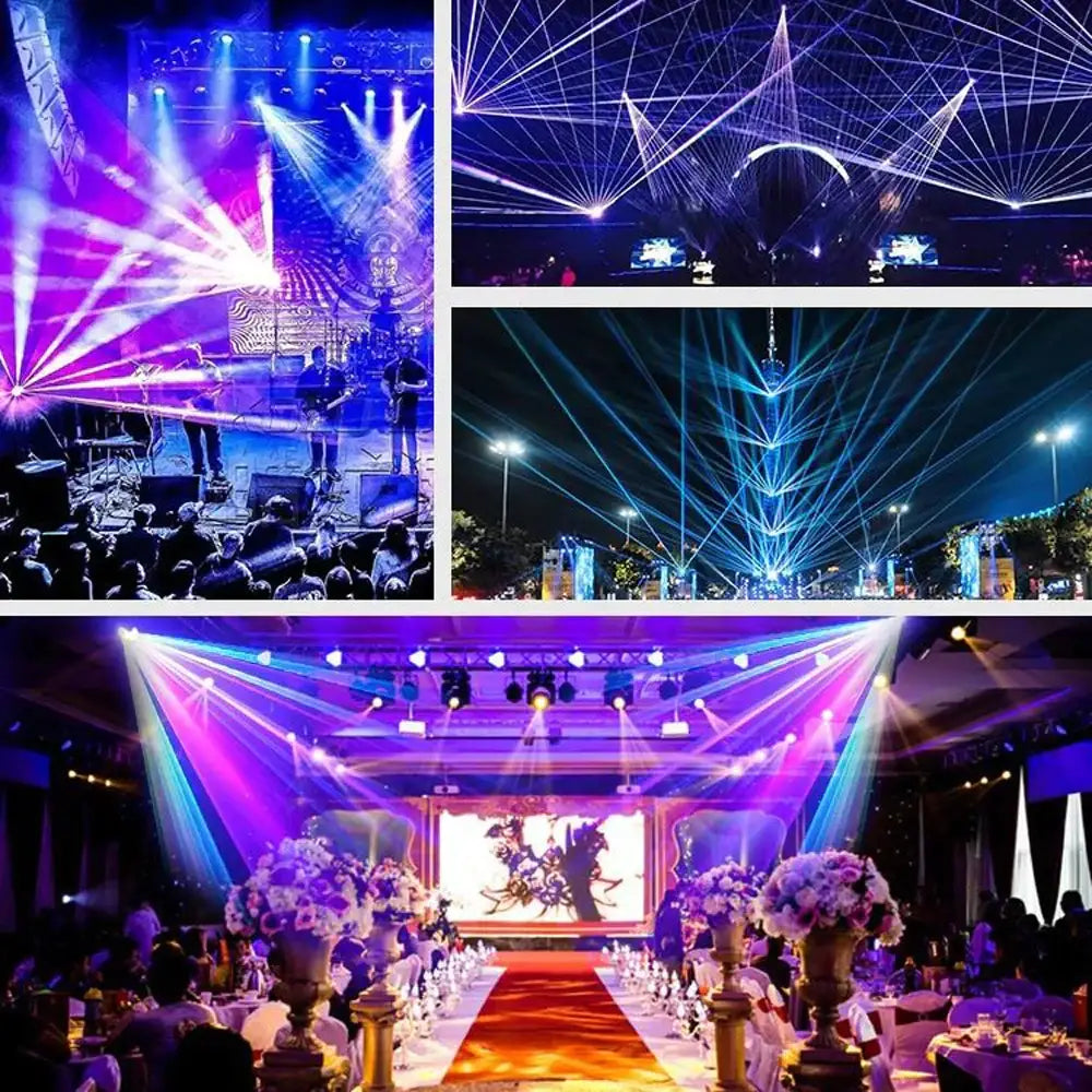 Silver aluminum purple laser light projector stage lighting bedroom