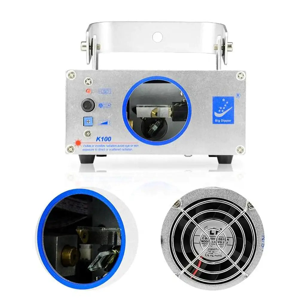 Silver aluminum purple laser light projector stage lighting bedroom