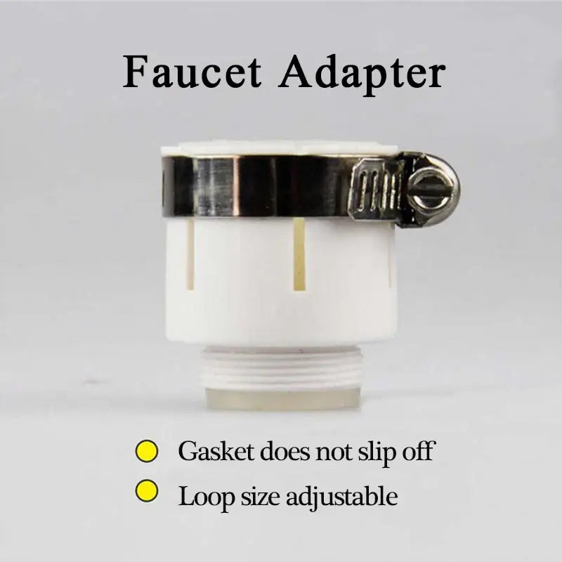 Silver and black 360 rotating kitchen faucet aerator spray nozzle