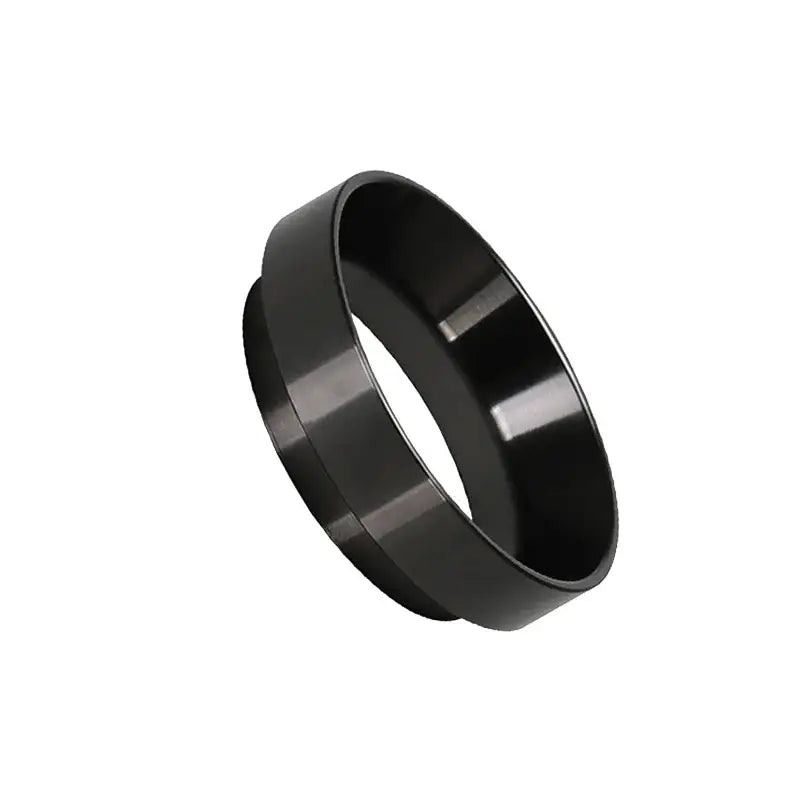 Silver and black espresso coffee filter adapter rings kitchen set