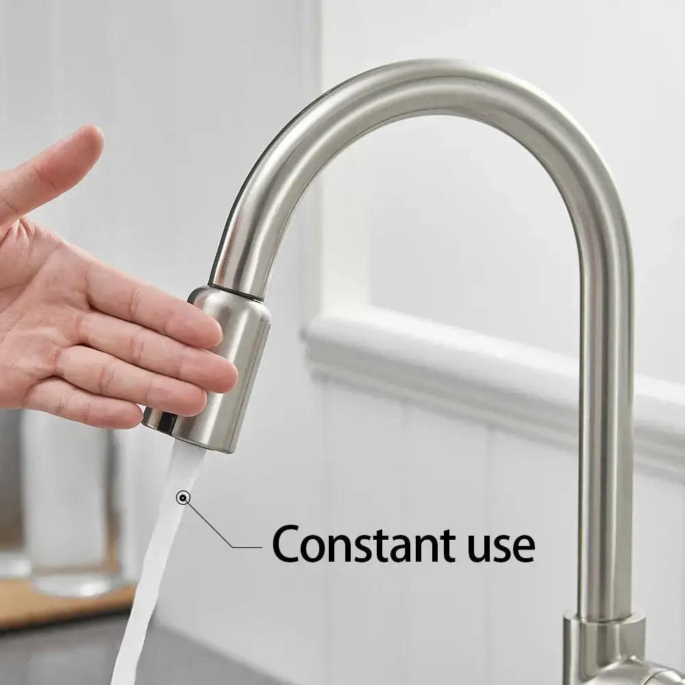 Silver brush nickel touchless sensor faucet kitchen accessories