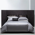 Silver cotton satin jacquard bedding set bedroom lucky day accent