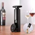 Sleek black metal corkscrew premium kitchen tool for wine bottles