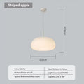 Soft cream apple paper pendant light bedroom cloud lantern