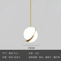 Spherical white and gold lustre led pendant light living room