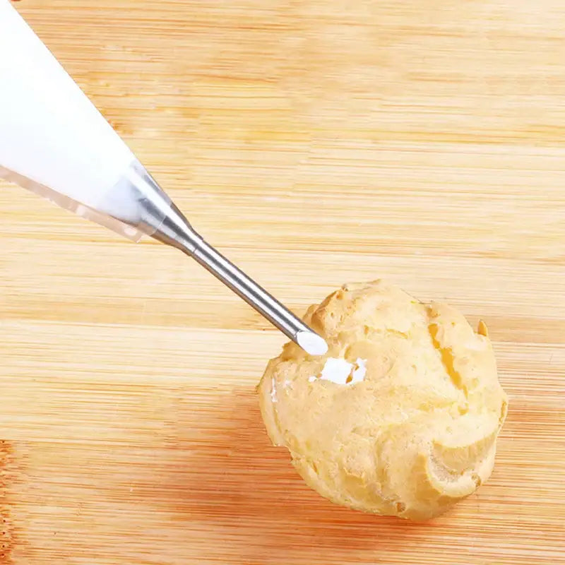 Stainless steel dessert puff cream nozzle set for kitchen baking