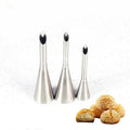 Stainless steel dessert puff cream nozzle set for kitchen baking