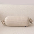 Striped beige & cream corduroy decorbites cloud star kids bedroom pillow