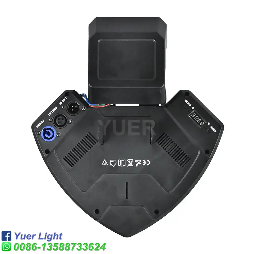 Tactical black and yellow disco gobo wizard beam living room light