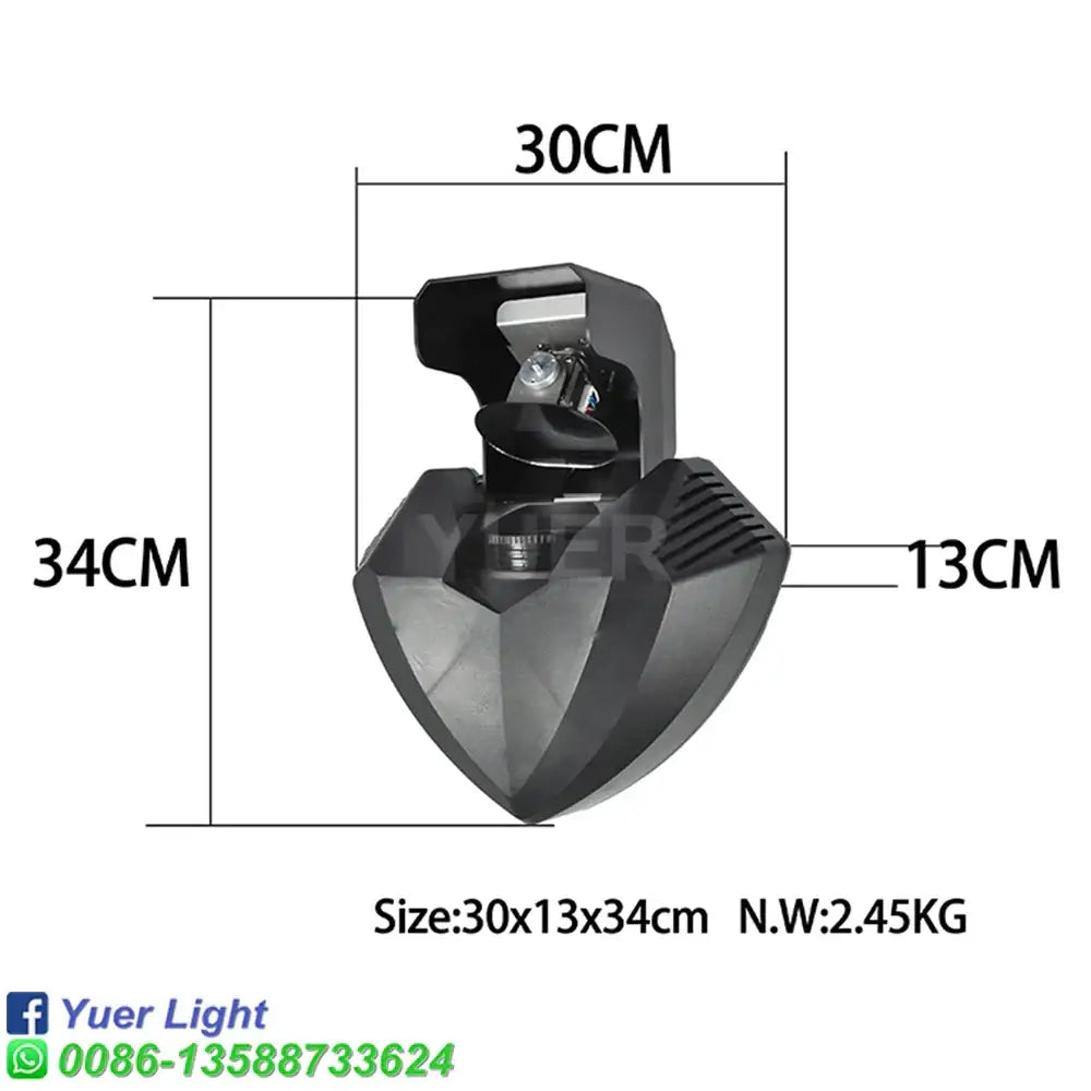 Tactical black and yellow disco gobo wizard beam living room light