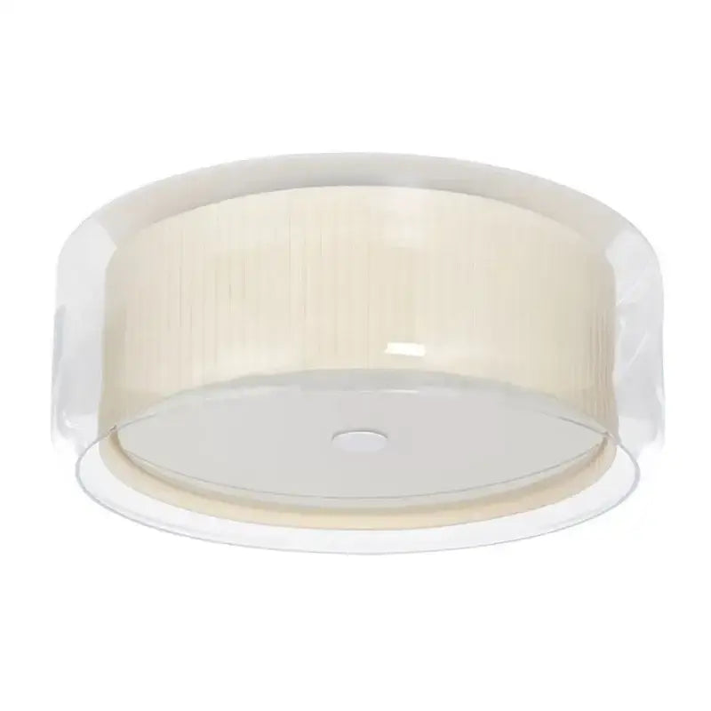 Textured gold & pleated white glass shade ceiling light bedroom