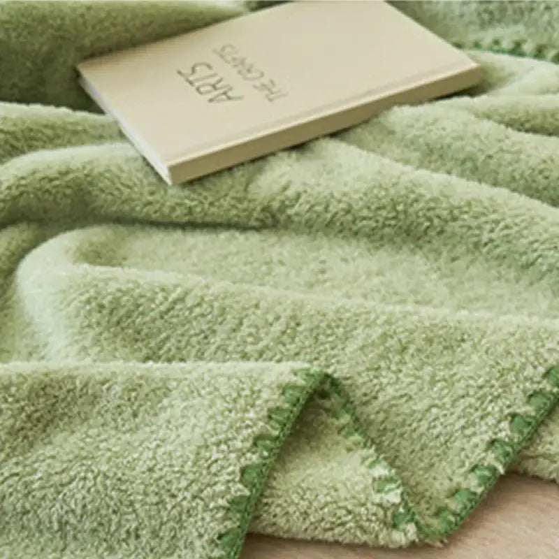 Textured mint green decorbites cloud comforter bedroom nap blanket