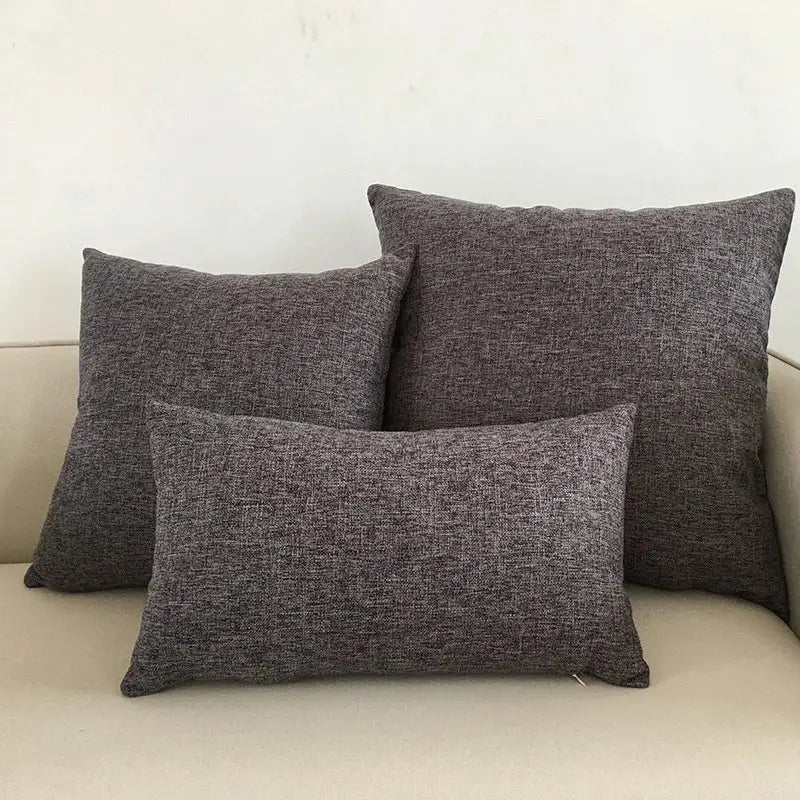 Textured orange cushion cover living room woven throw pillow case