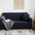 Textured purple cozy fleece sofa slipcover living room furniture wrap
