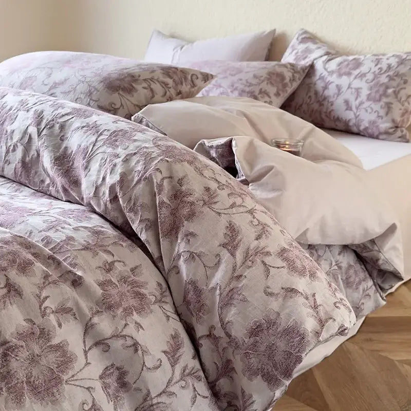 Textured soft yellow cotton bedding set bedroom duvet and pillows