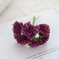 Vibrant multicolor carnation stamen silk flowers living room decor