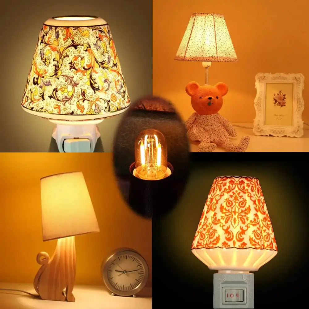 Vintage amber glass led filament bulb bedroom dimmable light