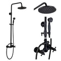 Vintage black bronze shower faucet set with handheld – bathroom