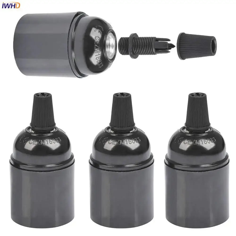 Vintage black e27 socket bulb holder – kitchen lamp holder