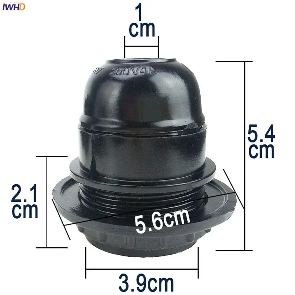 Vintage black e27 socket bulb holder – kitchen lamp holder