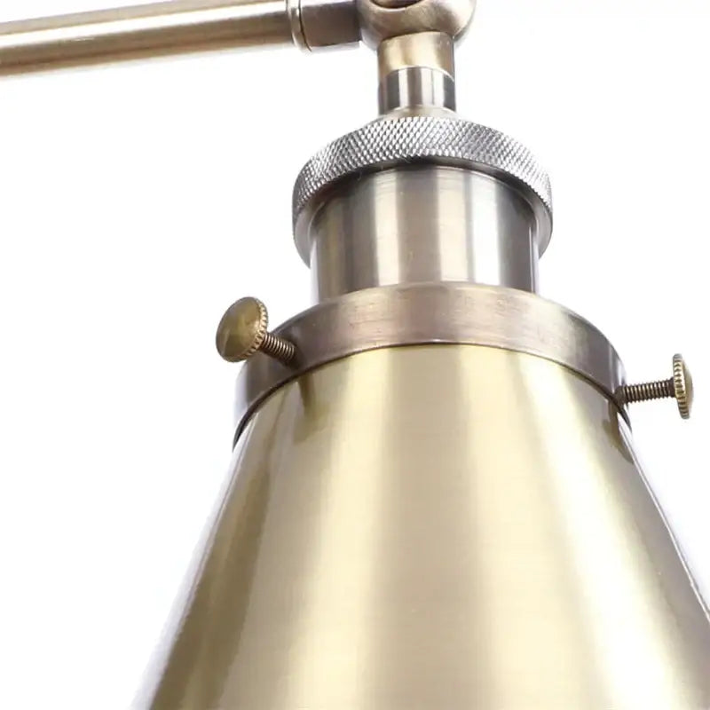 Vintage brass adjustable wall lamp bedroom iron led light