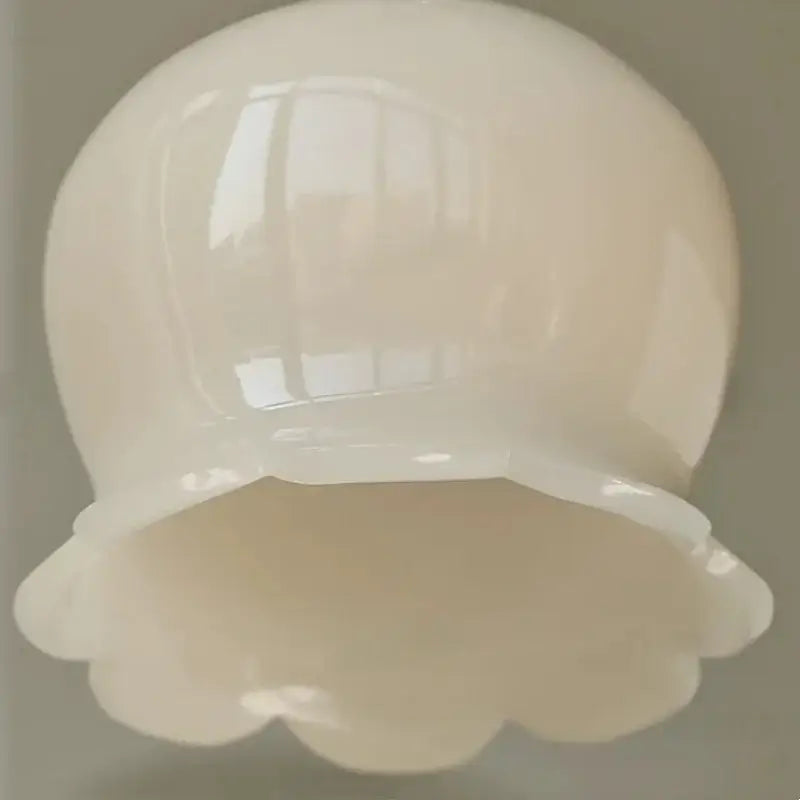 Vintage brass and cream resin led wall sconce bedroom light