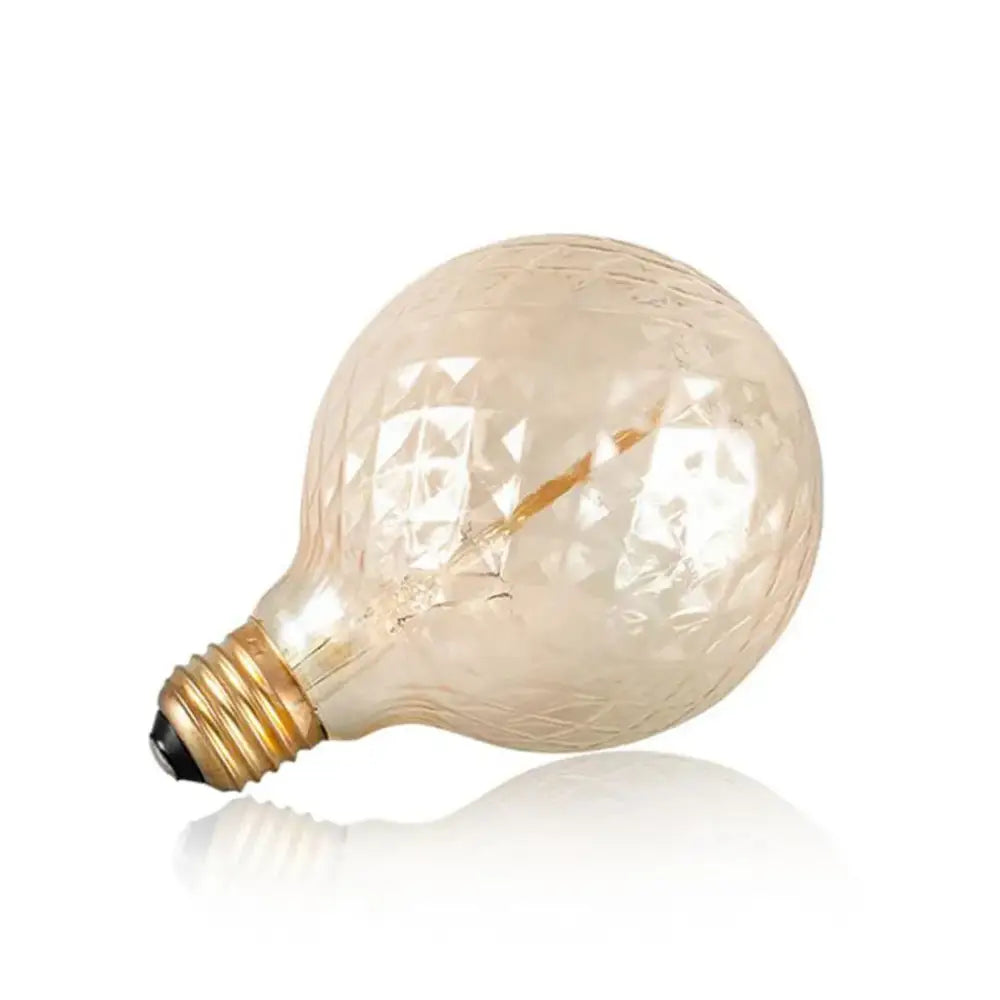 Vintage clear & faceted led globe edison bulb living room light