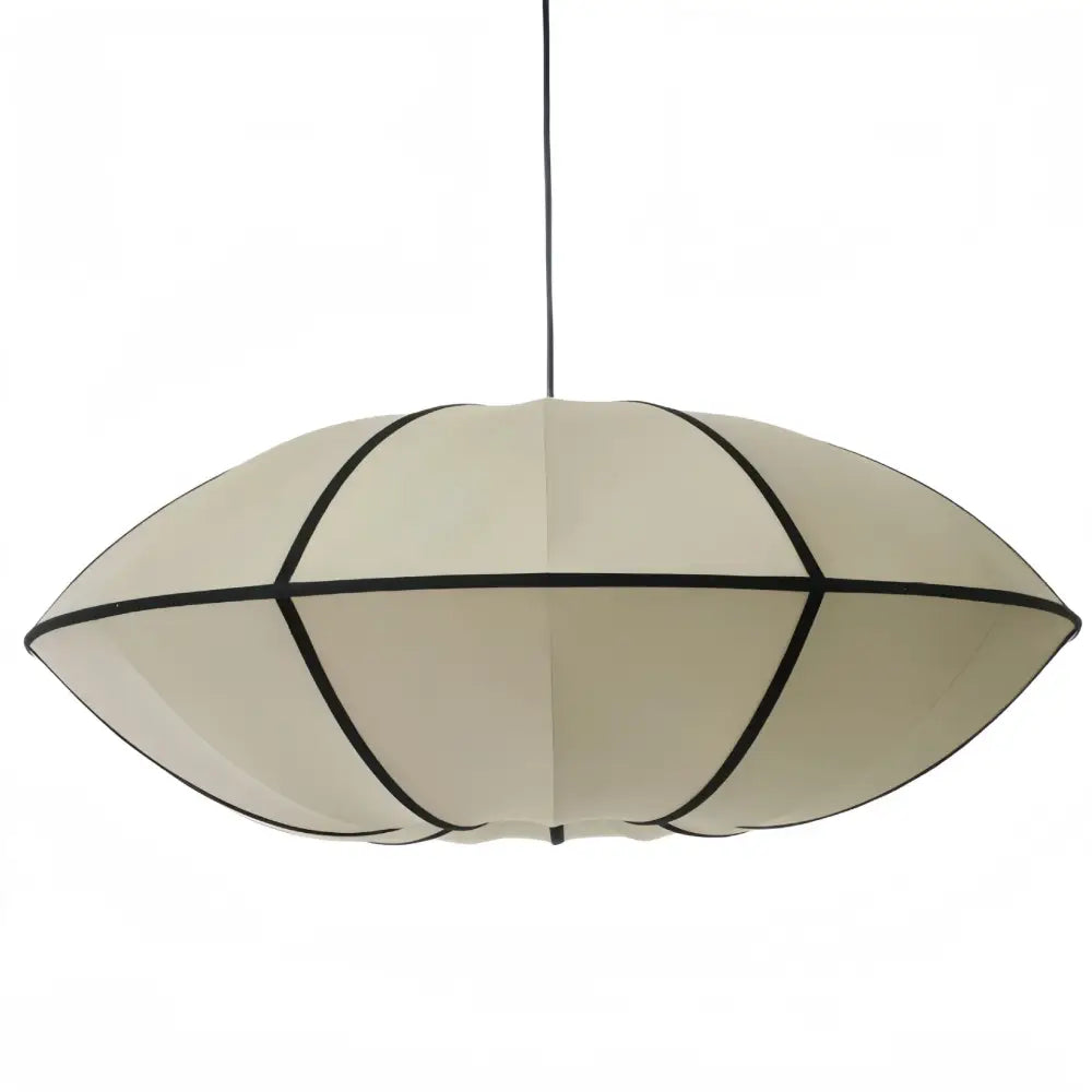 Vintage cream danish fabric pendant lamp dining room geometric chandelier