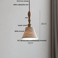 Vintage cream glass and brass adjustable led pendant dining room