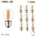 Vintage edison clear glass led globe bulb bedroom dimmable light