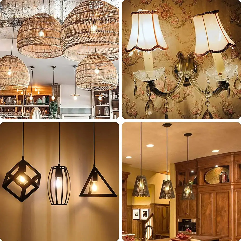 Vintage edison clear glass led globe bulb bedroom dimmable light