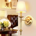 Vintage gold and cream led wall sconce for living room lighting