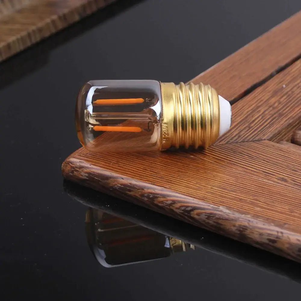 Vintage gold dimmable led tubular bulb 6 pack bedroom lighting