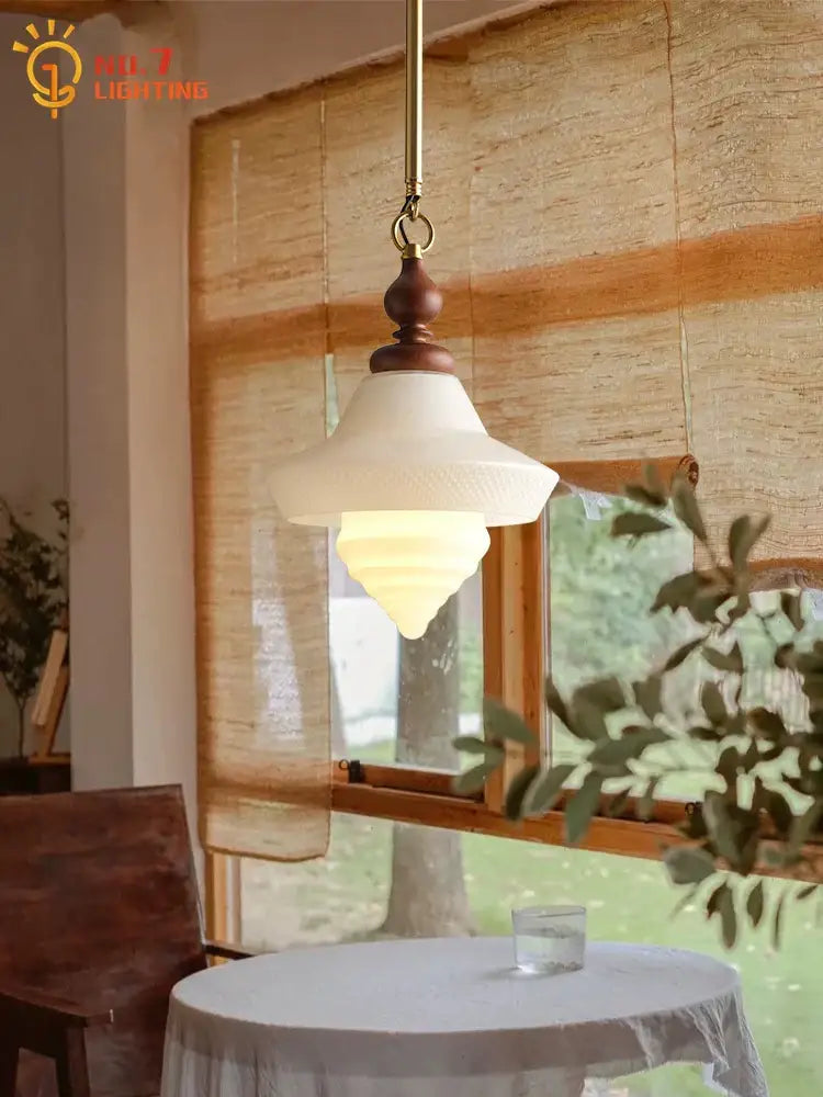 Vintage gold lustre glass pendant lights kitchen island led