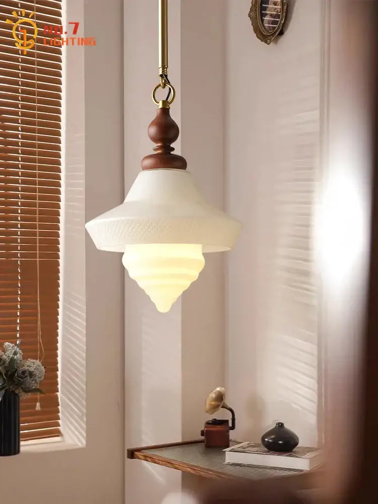 Vintage gold lustre glass pendant lights kitchen island led