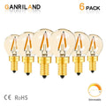 Vintage gold tint g40 led bulb bedroom warm filament light