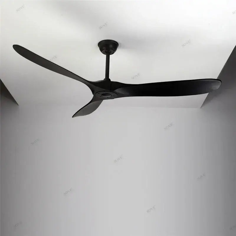 Vintage grey wood ceiling fan – living room remote control fan