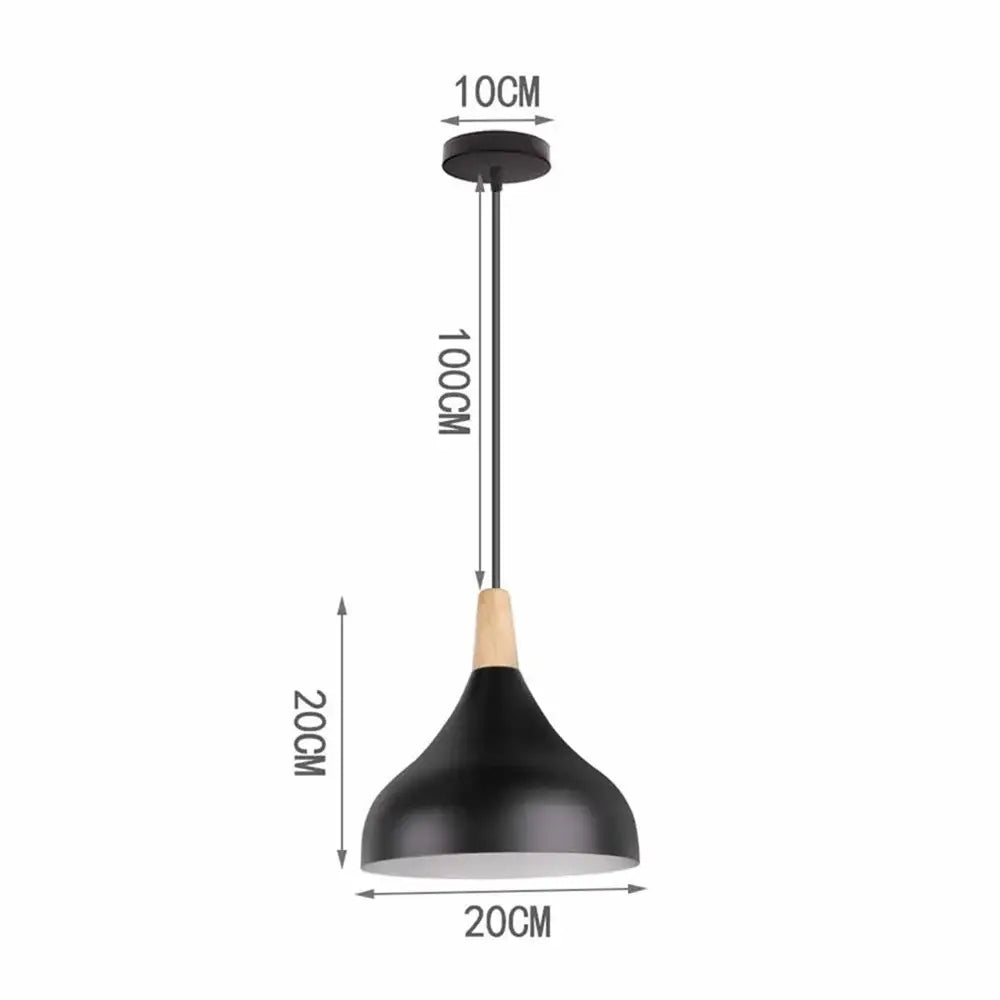 Vintage iron black pendant lights for living room with warm interior