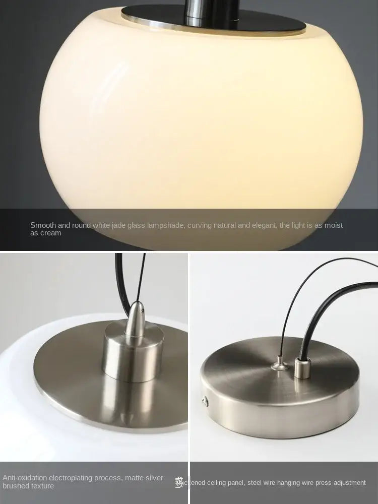 Vintage nordic cream ceramic pendant lights dining room kitchen