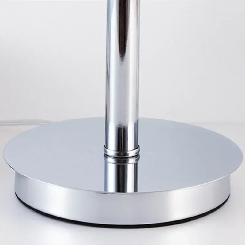 Vintage orange glass and chrome table lamp bedroom lighting
