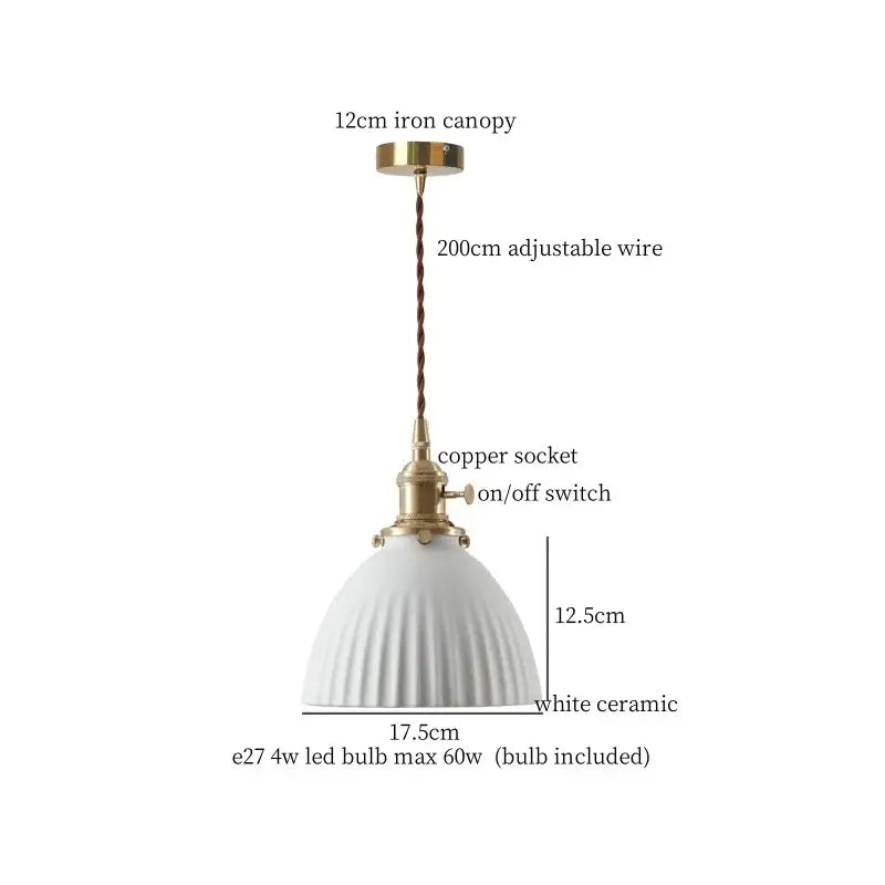 Vintage pale green glass pendant light dining room brass fixture