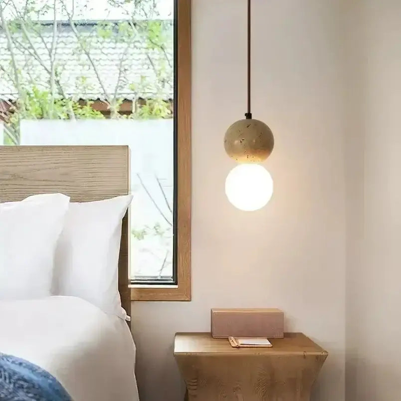 Wabi sabi beige and brown pendant light dining room decorbites elegant wabi