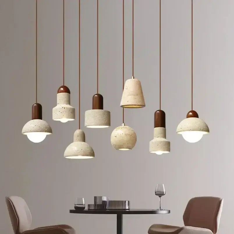 Wabi sabi beige and brown pendant light dining room decorbites elegant wabi