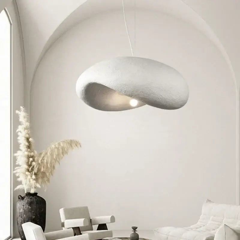 Wabi sabi cream style led chandelier – living room pendant light
