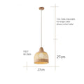 Wabi sabi decorbites bamboo pendant lamps for dining room island