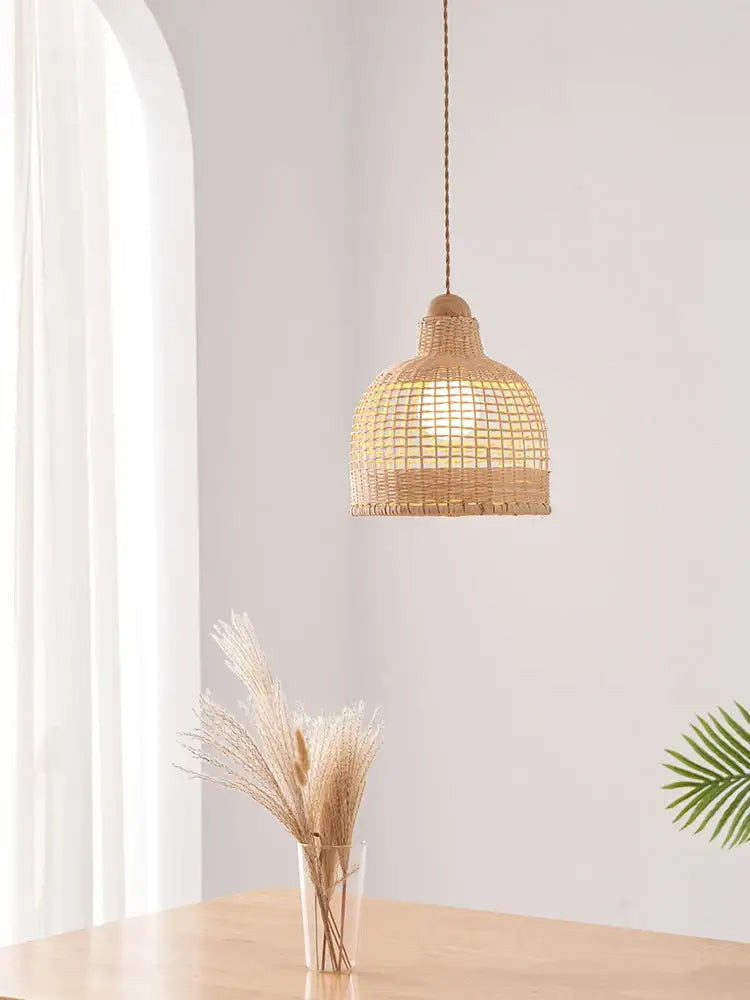 Wabi sabi decorbites bamboo pendant lamps for dining room island