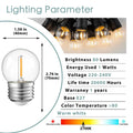Warm white g40 e27 1w led globe bulbs 15 pack outdoor patio light