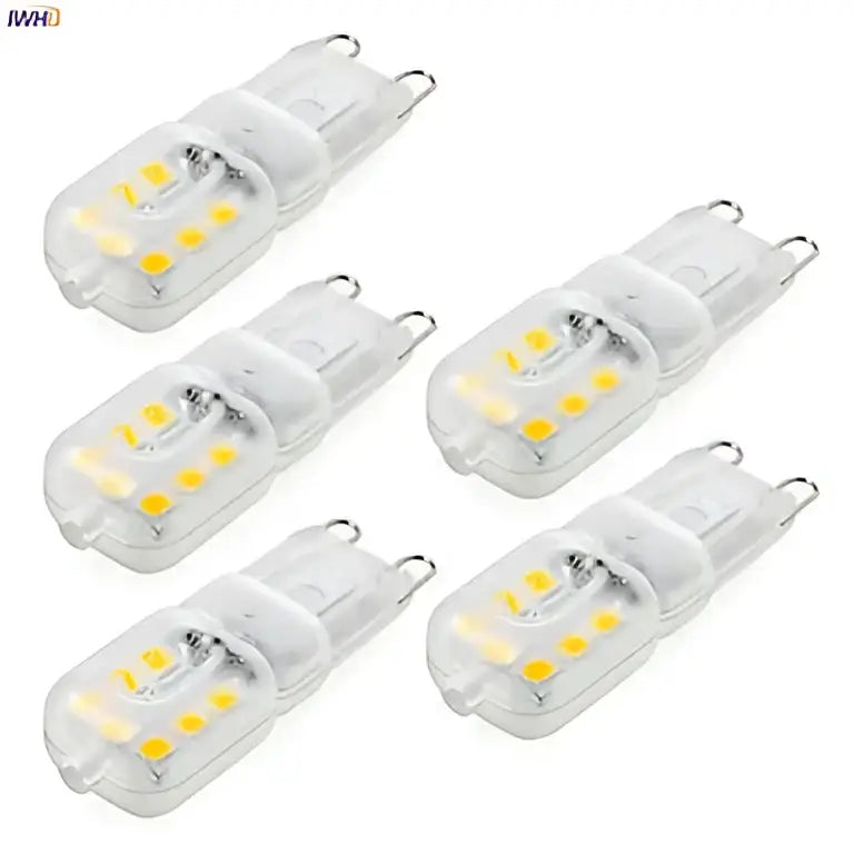 Warm white g9 led corn lights 5 pack for chandeliers bedroom